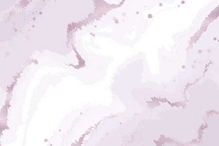 Abstract violet liquid marble or watercolor background with glitter foil textured stripes . Pastel marbled alcohol ink drawing effect. Vector illustration design template for wedding invitationのイラスト素材