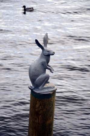 Sculpture of a Hare; Saint-Petersburgのeditorial素材