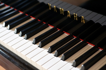 Yamaha grand piano keyboardのeditorial素材