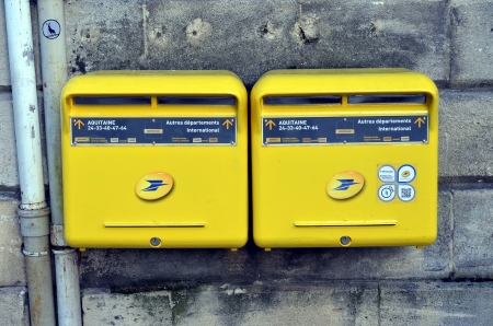 Mailboxes in Bordeaux, Franceのeditorial素材