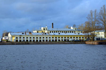  Kronstadt;  Views of the City in autumn cloudy day のeditorial素材