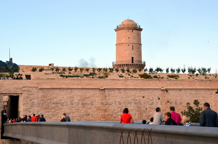 Fort Saint-Jean in Marseille, Franceのeditorial素材
