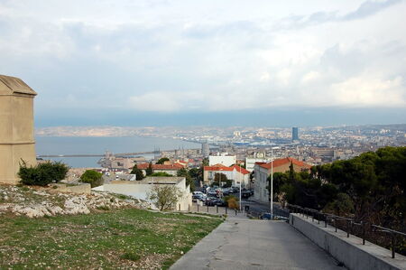 Marseille, France; Bird eye view の写真素材