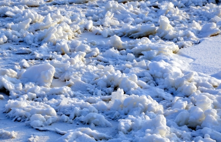 Ice  hummocks, background 