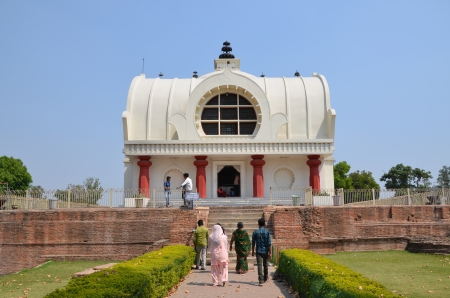 The Parinirvana Temple in Kushinagar, India のeditorial素材