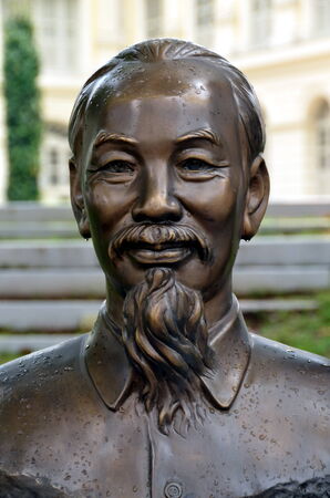  Monument to Ho Chi Minh in Singapore,  a Vietnamese communist revolutionary leader のeditorial素材