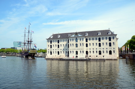 Maritime Museum in Amsterdam, The Netherlandsのeditorial素材