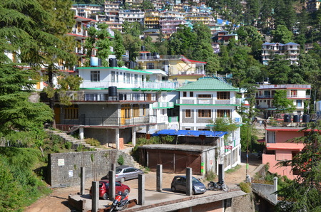 Cityscape of  Dharamsala. Northern India, Himachal Pradeshのeditorial素材