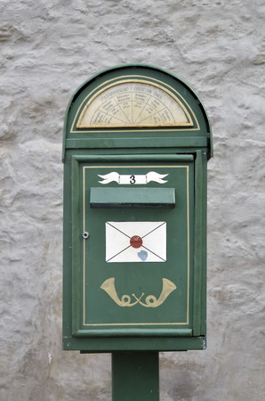 Stylish mailbox in Tallinn, Estoniaのeditorial素材