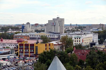 Vologda city, Rissia, view from topのeditorial素材