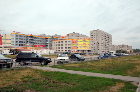 New buildings in Vologda, Russia. Vologda is a city and the administrative, cultural, and scientific center of Vologda Region, Russiaのeditorial素材