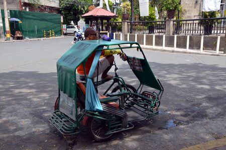 Rickshaw waits for clients in Manila, Philippines