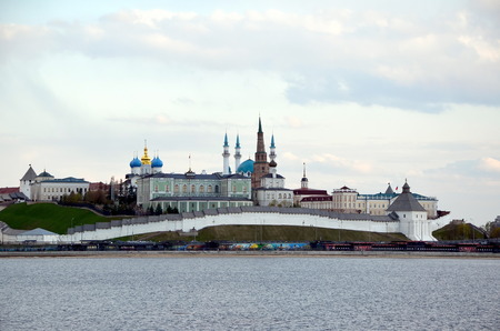 View on Kazan Kremlin,  Tatarstan republic, Russiaの写真素材