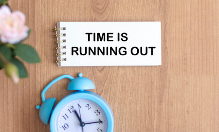 Time is Running Out Concept with alarm clockの写真素材