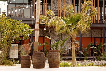 Dubai, UAE, April 2018 La Mer is a public beachのeditorial素材