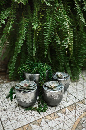 beautiful and cozy bright easter decorationの写真素材