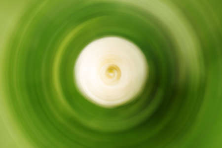 Green radial blurred abstract background with white center.
