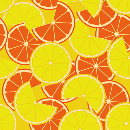 Citrus seamless backgroundのイラスト素材
