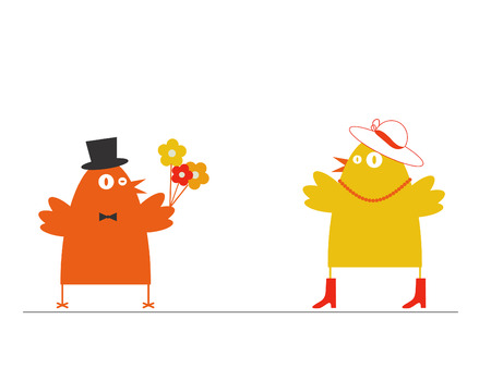 Flowers for herのイラスト素材