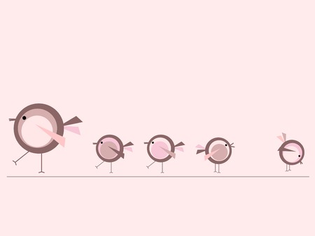 Little birdsのイラスト素材