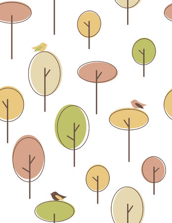 Autumn seamless patternのイラスト素材