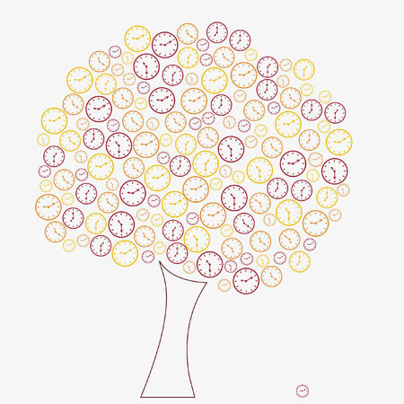 Clock treeのイラスト素材