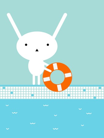 Swimming pool securityのイラスト素材