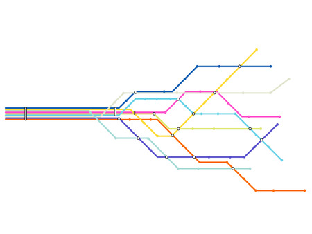 Subway mapのイラスト素材