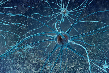 digital illustration of a neuron