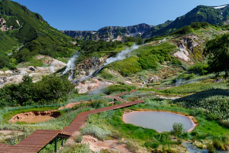Valley of Geysers. Kamchatkaの写真素材