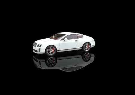 White Business Carの写真素材