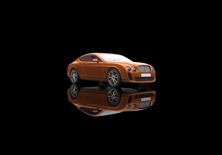 Orange Business Carの写真素材