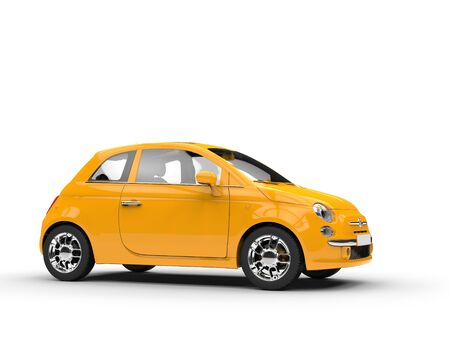 Small yellow carの写真素材