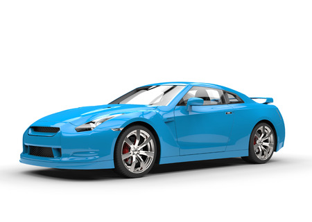 Light blue cool carの写真素材