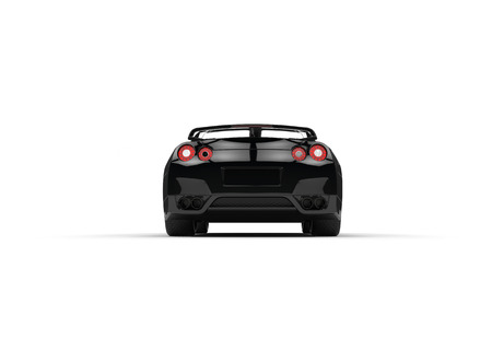 Cool fast car back shotの写真素材