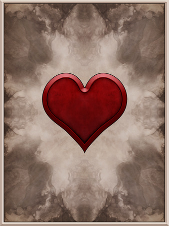 Heart Card Background Illustrationの写真素材
