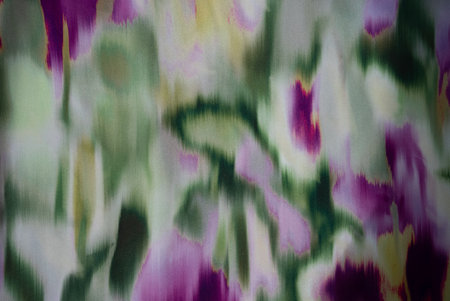 Blurred floral textile background. Ideal for design, fashion or decorative projects.の写真素材