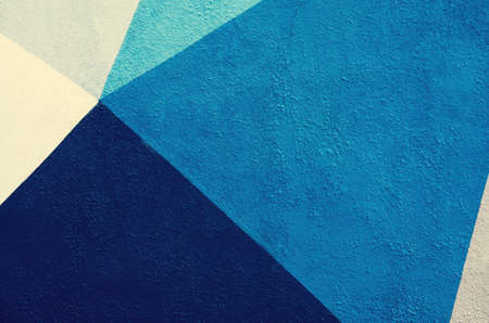 Photo of concrete background with white, grey, light blue, dark blue colors. With retro filter effect.の写真素材