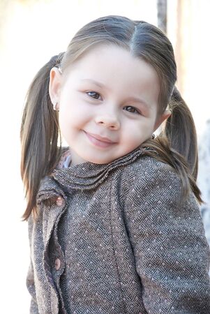 a nice portrait of cute smile girlの写真素材