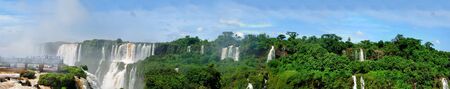 Iguazu falls in Misiones province, Argentinaのeditorial素材