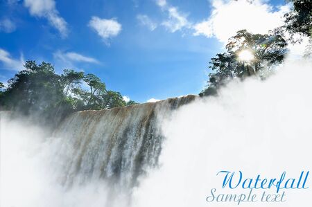 Iguazu falls in Misiones province, Argentinaの写真素材