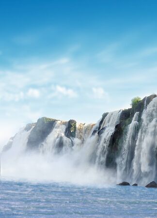 Iguazu falls in Misiones province, Argentinaの写真素材