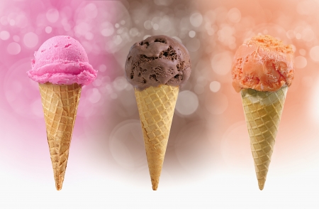 Ice cream coneの写真素材