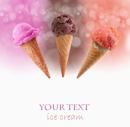 Ice cream coneの写真素材