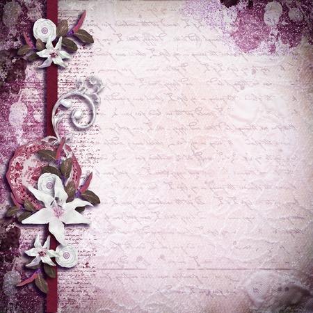 Romantic invitation card の写真素材