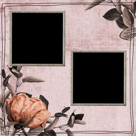 Romantic invitation cardの写真素材