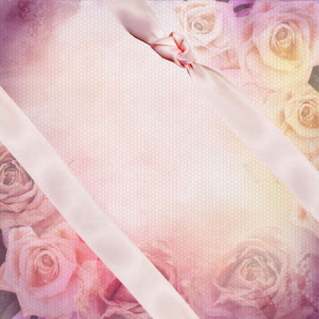 Invitation card with ornament backgroundの写真素材