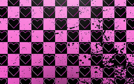 Background with heartsの写真素材