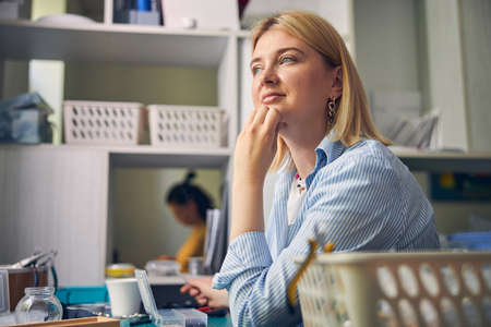 Small break during bijouterie work in office