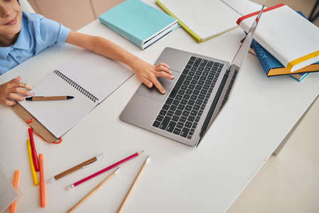 Easy to study online with modern device at home